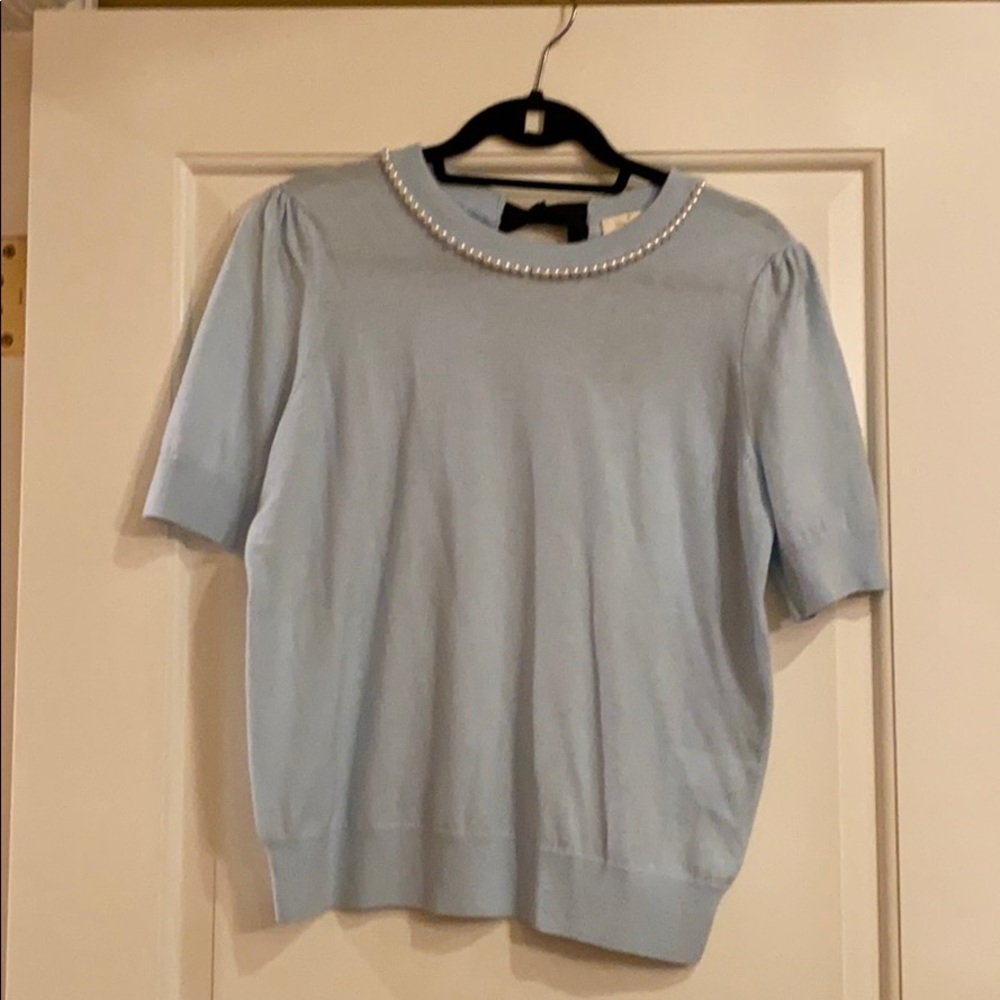 NWT Kate Spade Pearl Embellished Sweater